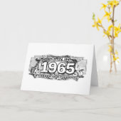 Carte Édition limitée Né en 1965 (Fleur jaune)