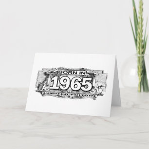 Carte Édition Limitée Né En 1965