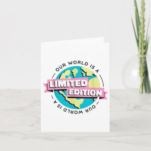 Carte Edition limitée Notre protection De l'environnemen