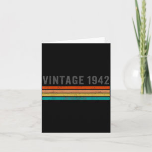 Carte Édition limitée vintage 1942 - Cadeau d'anniversai