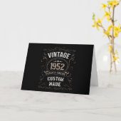 Carte Édition limitée vintage 1952 sur mesure (Fleur jaune)