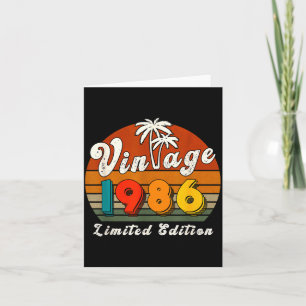 Carte Édition limitée Vintage 1986 40 ans anniversaire p