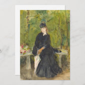 Carte Edma assis dans un parc | Berthe Morisot (Devant / Derrière)