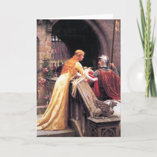 Carte Edmund Blair Leighton - God Speed! (1900) (Devant)