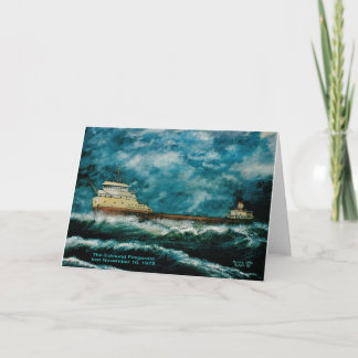 Carte Edmund Fitsgerald 1996 avec texte