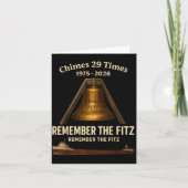 Carte Edmund Fitzgerald, Remember The Fitz Great Lakes M (Devant)