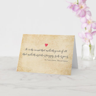 Carte Edmund Spenser citation poète anglaise du XIVe siè