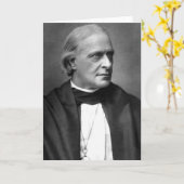 Carte Edouard Benson blanc, archevêque de Cantorbéry (Fleur jaune)