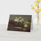 Carte Edouard Manet - Corbeille de Fruits (Fleur jaune)