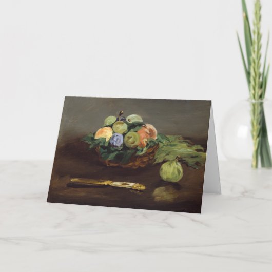 Carte Edouard Manet - Corbeille de Fruits (Devant)