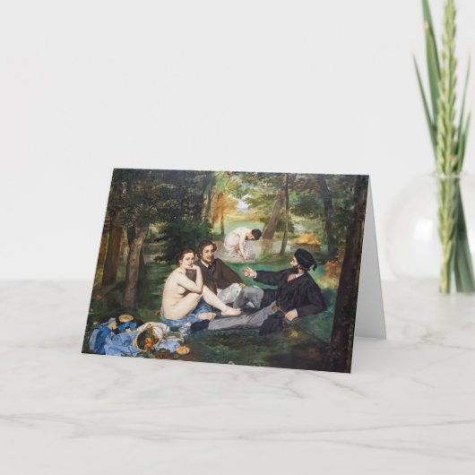 Carte Edouard Manet - Déjeuner sur l'herbe (Devant)