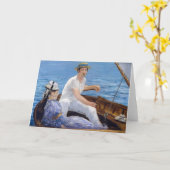Carte Edouard Manet - En bateau (Fleur jaune)