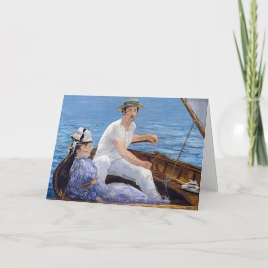 Carte Edouard Manet - En bateau (Devant)