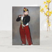Carte Edouard Manet - Le Fifer / Jeune Flutiste (Fleur jaune)