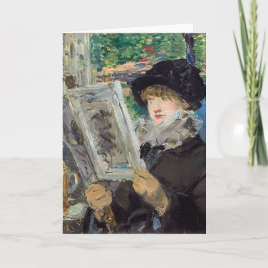 Carte Edouard Manet - Lecture Femme (Devant)