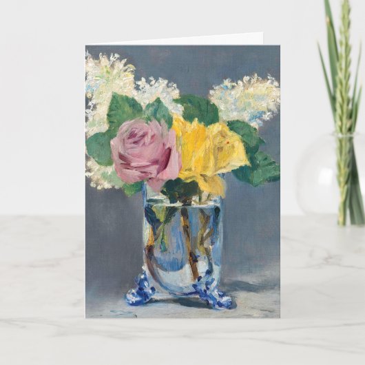 Carte Edouard Manet - Lilas et Roses (Devant)
