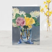 Carte Edouard Manet - Lilas et Roses (Fleur jaune)