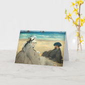 Carte Edouard Manet - Sur la plage (Fleur jaune)