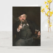 Carte Edouard Manet - Un bon bock (Fleur jaune)