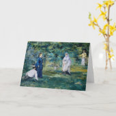 Carte Edouard Manet - Une partie de croquet (Fleur jaune)