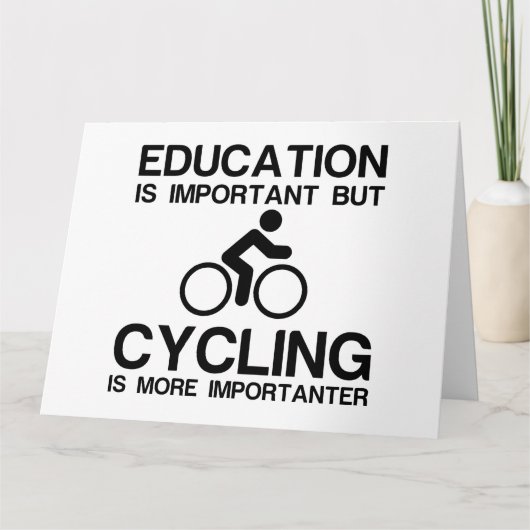 Carte Education and cycling (Devant)