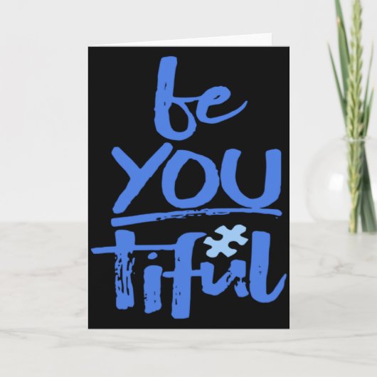 Carte Éducation spéciale mi be you tiful sensibilisation (Devant)