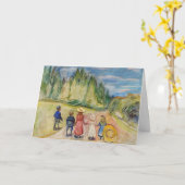 Carte Edvard Munch - La forêt Fairytale (Fleur jaune)