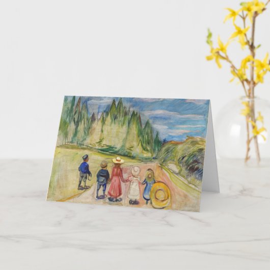 Carte Edvard Munch - La forêt Fairytale (Fleur jaune)