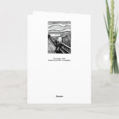 Carte Edvard Munch - La lithographie de cri (Dos)