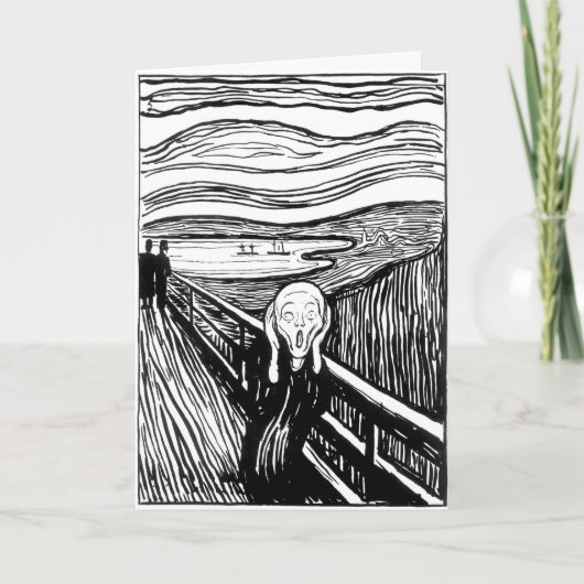 Carte Edvard Munch - La lithographie de cri (Devant)