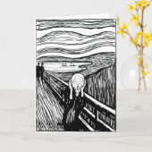 Carte Edvard Munch - La lithographie de cri (Fleur jaune)