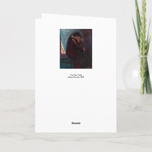 Carte Edvard Munch - Le baiser (Dos)