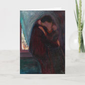 Carte Edvard Munch - Le baiser (Devant)