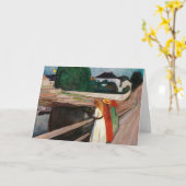 Carte Edvard Munch - Les filles sur le pont (Fleur jaune)