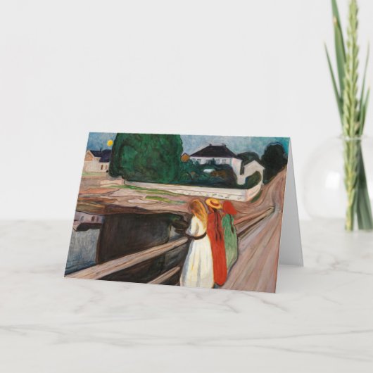 Carte Edvard Munch - Les filles sur le pont (Devant)