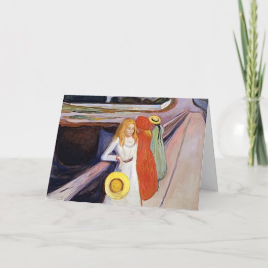 Carte Edvard Munch - Les filles sur le pont 1901 (Devant)