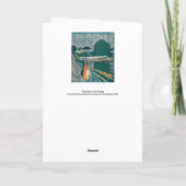 Carte Edvard Munch - Les filles sur le pont, Lithographe (Dos)