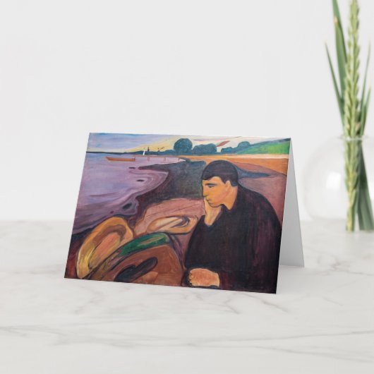 Carte Edvard Munch - Melancholy 1894 (Devant)