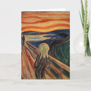 Carte Edvard Munch Peinture The Scream (Skrik) 1910