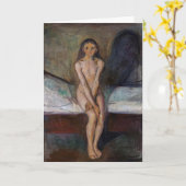 Carte Edvard Munch - Puberté (Fleur jaune)