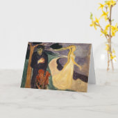 Carte Edvard Munch - Séparation (Fleur jaune)