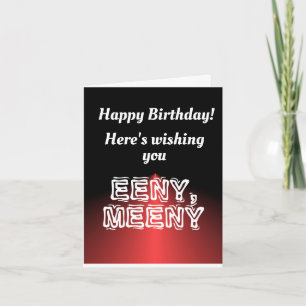 Carte Eeny, mon joyeux voeu d'anniversaire
