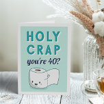 Carte Effacer encore un an | Âge personnalisé Anniversai<br><div class="desc">T'es COMBIEN vieille ? Célébrez l'anniversaire d'un ami ou d'un proche avec un humour "potty" classique. La carte comporte un rouleau souriant de papier toilette avec "sacré merde, vous êtes [âge] ?" en lettres rétro sur un arrière - plan vert clair. Personnalisez avec l'âge du destinataire en utilisant le modèle....</div>