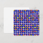 Carte Effet 3D À damiers Motif de carreaux de drapeau na (Devant / Derrière)