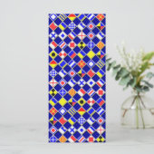 Carte Effet 3D À damiers Motif de carreaux de drapeau na (Debout devant)