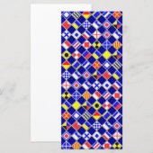 Carte Effet 3D À damiers Motif de carreaux de drapeau na (Devant / Derrière)