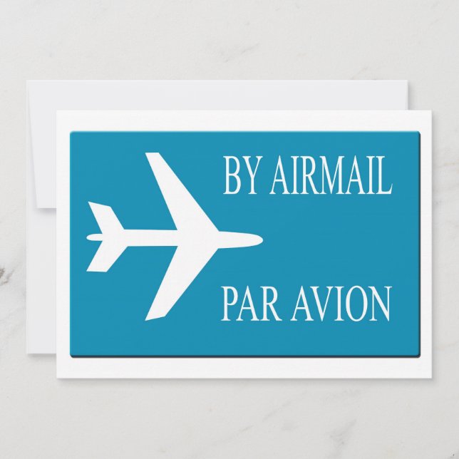Carte Effet autocollant d'avion (Devant)