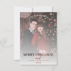 Carte Effet de transparence moderne Photo de famille Noë