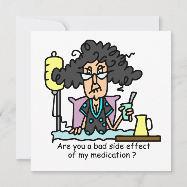 Carte Effet latéral des médicaments cheveux foncés (Devant)