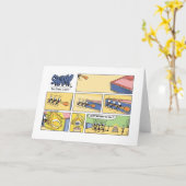 Carte Effort d'équipe d'anniversaire de fourmi de marais (Fleur jaune)